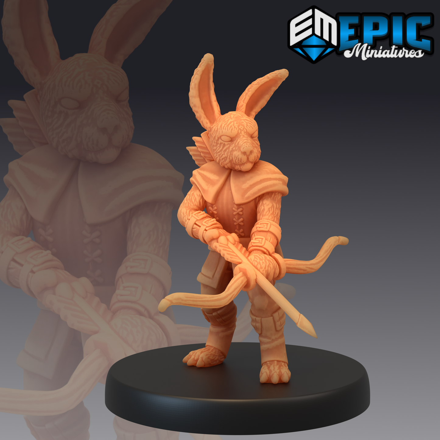 Bunny Platoon Miniature | For D&D, Pathfinder & More - Tabletop RPG & D&D miniature. Perfect for wargaming & collectors.