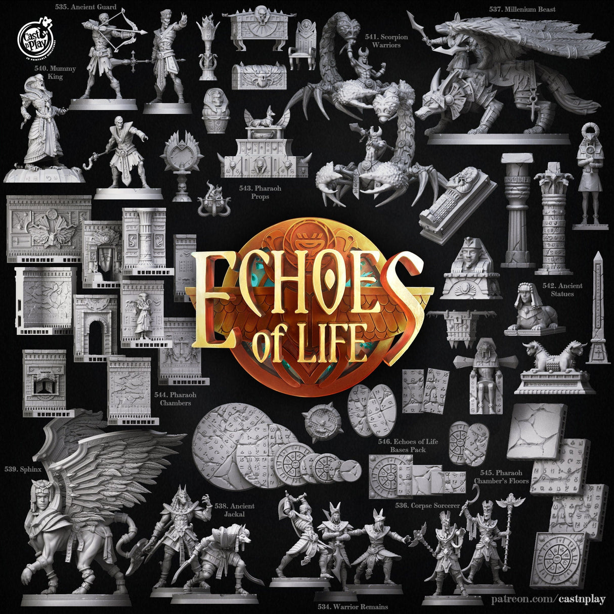 8 or 16 Piece Mystery Piece Miniature | Random Selection (16 Models) 32mm scale - Tabletop RPG & D&D miniature. Perfect for wargaming & collectors