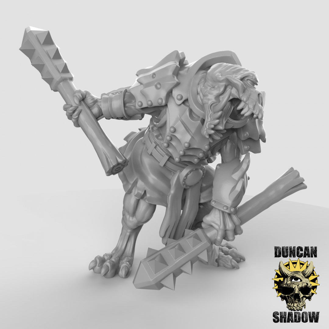 Cyclops Trolls 2 Miniature | Designed For Roleplaying Games - Tabletop RPG & D&D miniature. Perfect for wargaming & collector