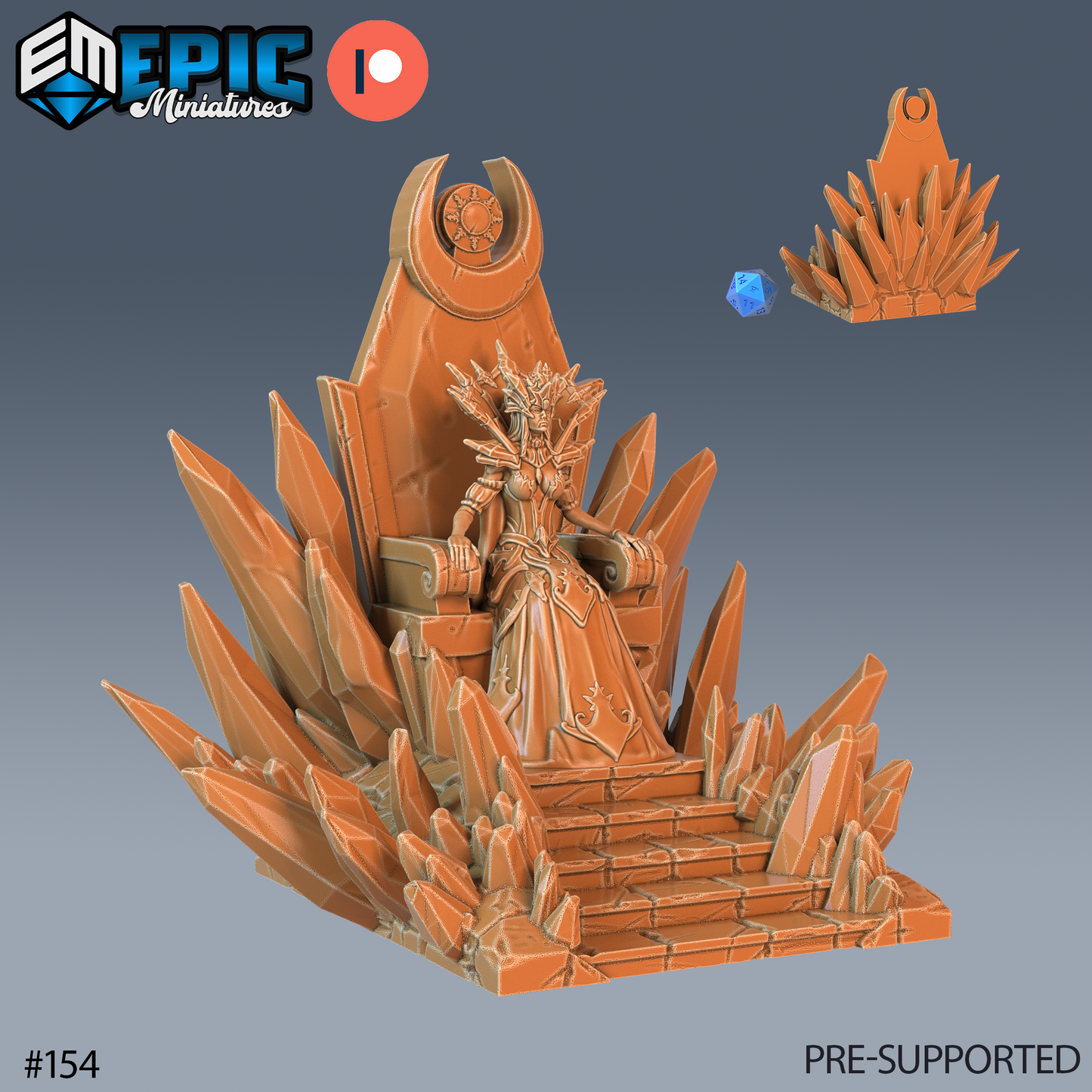 Snow Queen 1 Miniature | Bring Your Adventures To Life - Tabletop RPG & D&D miniature. Perfect for wargaming & collectors.