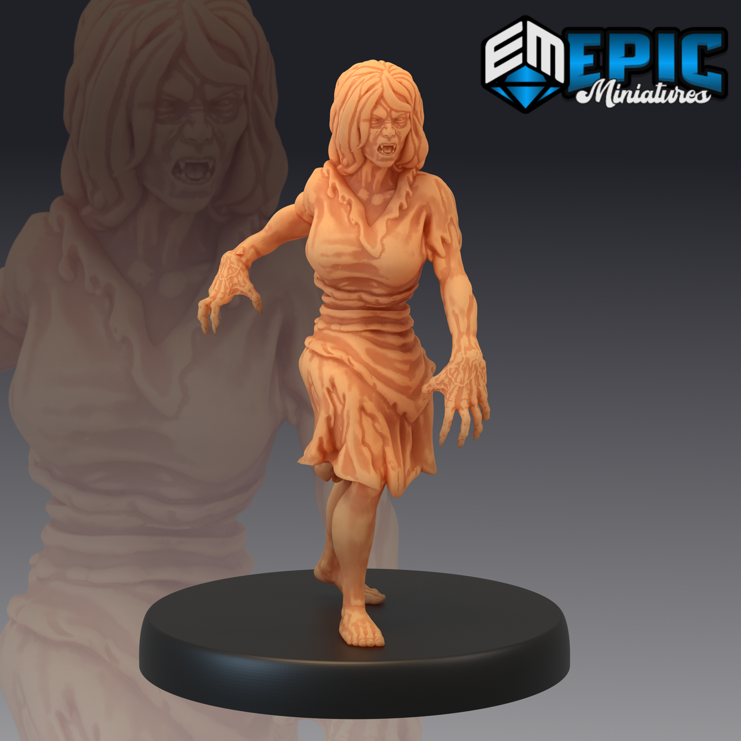 Vampire Spawn 1 Miniature | For D&D, Pathfinder & More - Tabletop RPG & D&D miniature. Perfect for wargaming & collectors.