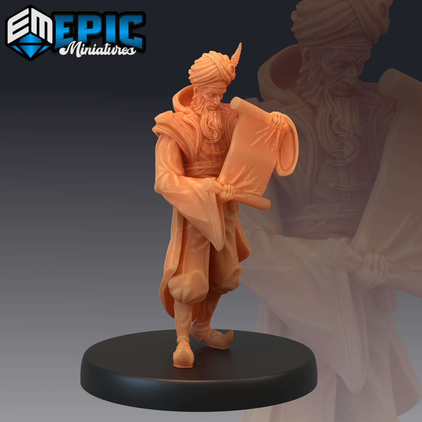 Grand Vizier 1 Miniature | Bring Your Adventures To Life - Tabletop RPG & D&D miniature. Perfect for wargaming & collectors.