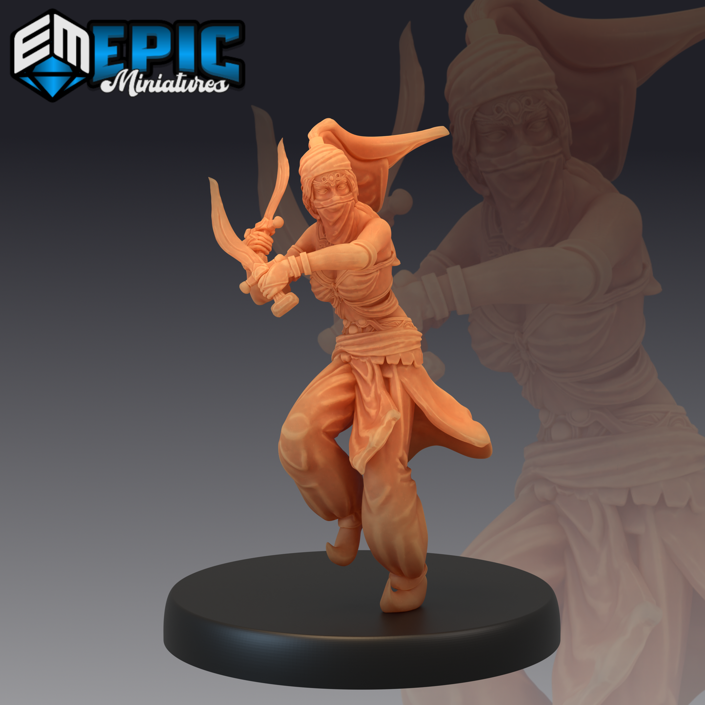 Orient Princess 1 Miniature | Designed For Roleplaying Games - Tabletop RPG & D&D miniature. Perfect for wargaming & collecto