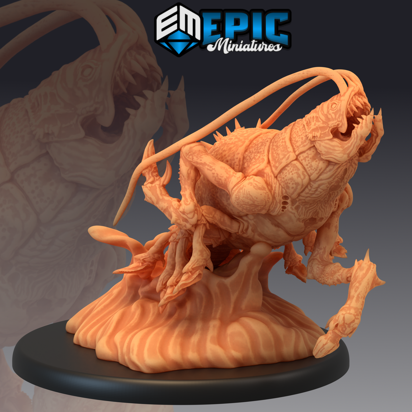 Thermal Shrimp 1 Miniature | For D&D, Pathfinder & More - Tabletop RPG & D&D miniature. Perfect for wargaming & collectors.