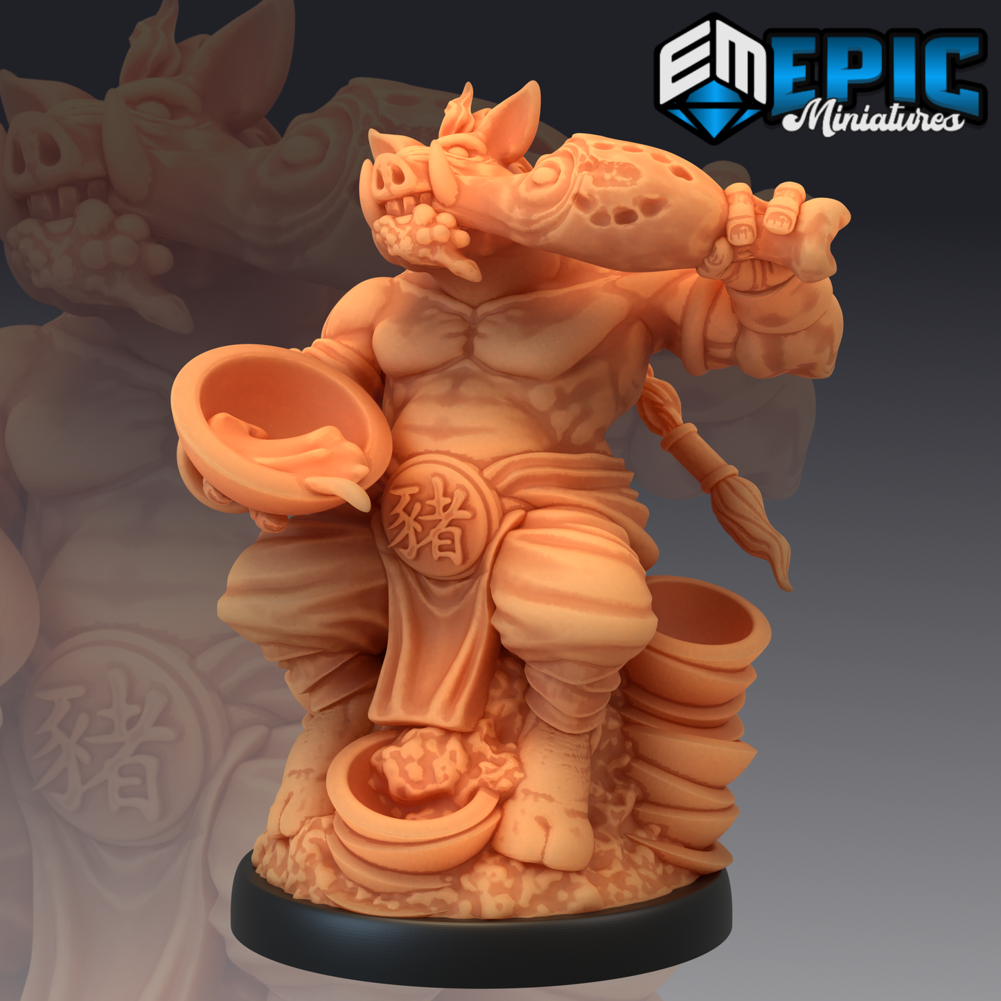 Pigsy Monster 1 Miniature | Premium Quality 3D Printed - Tabletop RPG & D&D miniature. Perfect for wargaming & collectors.