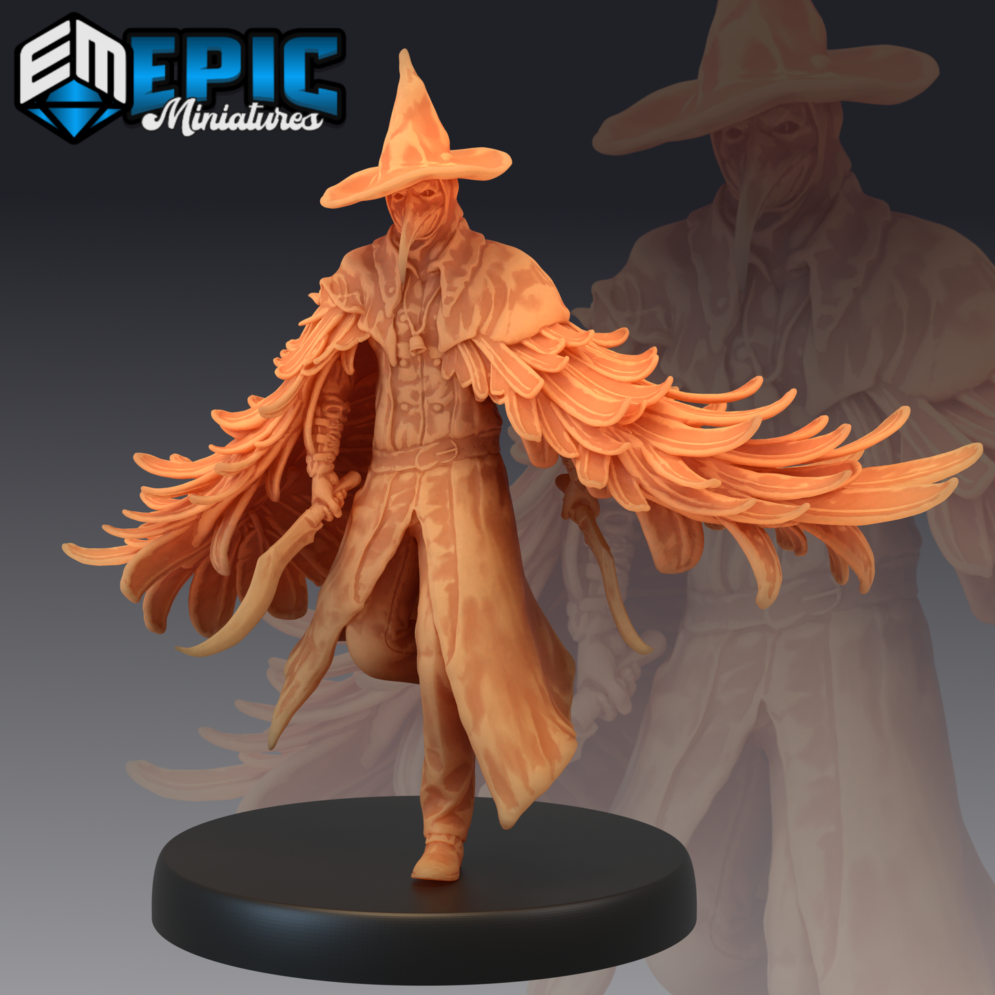 Plague Doctors 1 Miniature | A Must-Have For Miniature Collectors - Tabletop RPG & D&D miniature. Perfect for wargaming & col