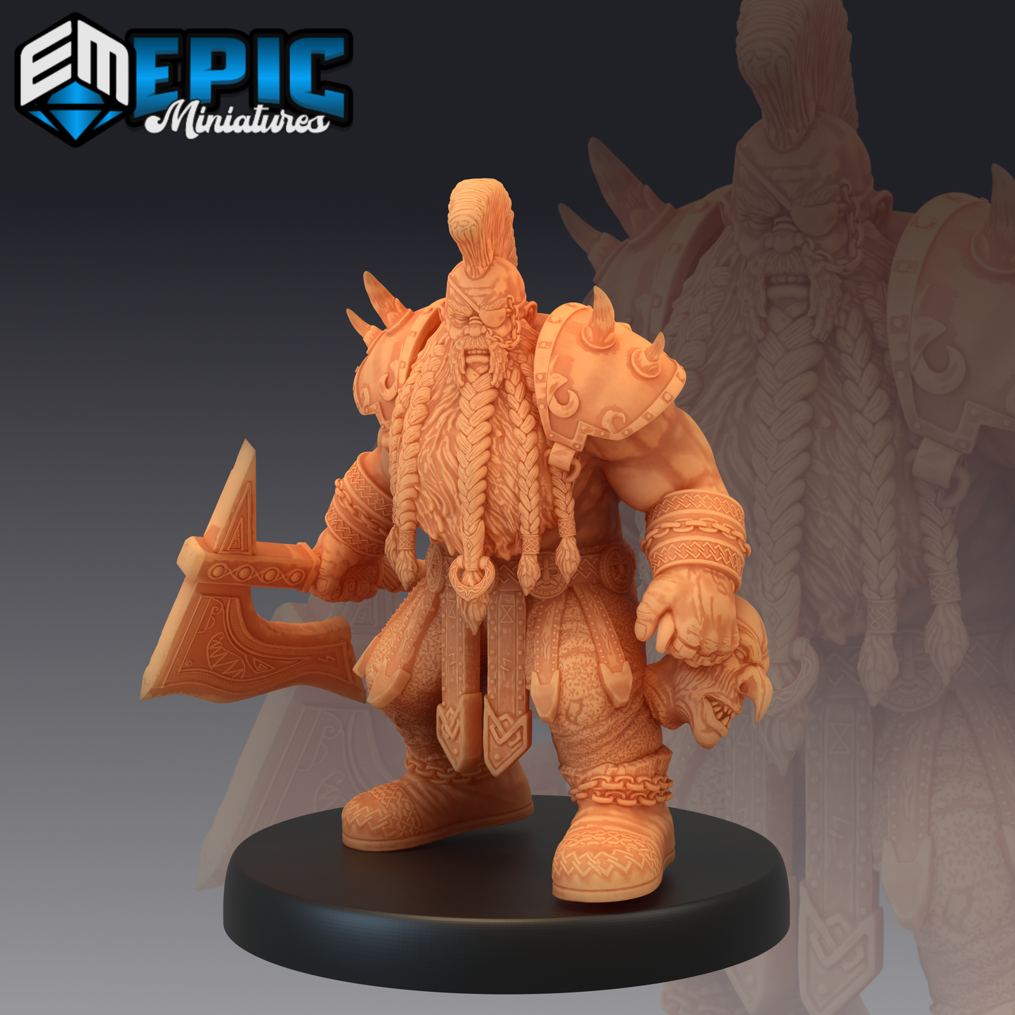 Dwarf Raider 1 Miniature | For D&D, Pathfinder & More - Tabletop RPG & D&D miniature. Perfect for wargaming & collectors.