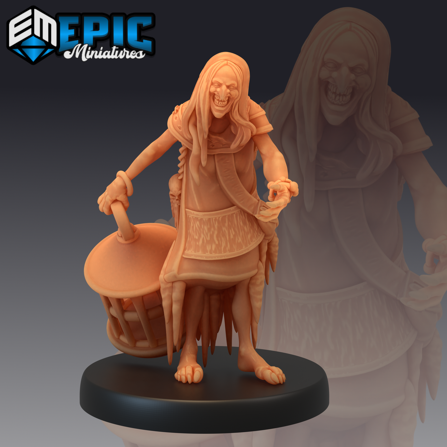 Winter Hag 1 Miniature | Epic Addition To Any Game - Tabletop RPG & D&D miniature. Perfect for wargaming & collectors.
