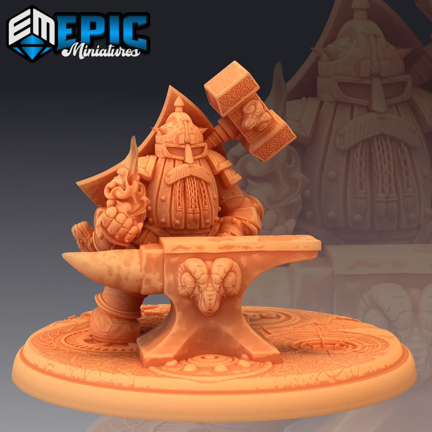 Steel Dwarf 1 Miniature | Designed For Roleplaying Games - Tabletop RPG & D&D miniature. Perfect for wargaming & collectors.
