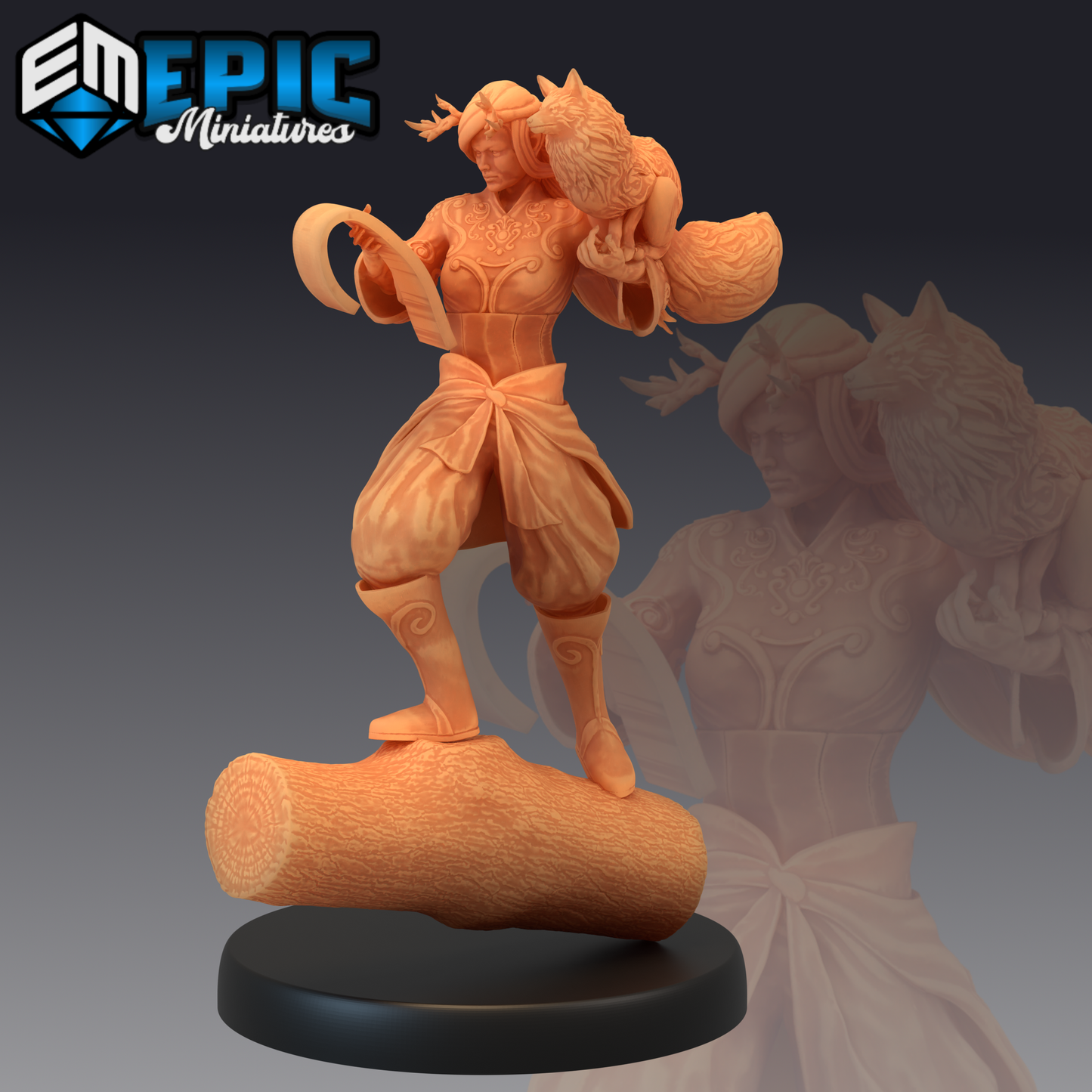 Forest Druid 1 Miniature | Premium Quality 3D Printed - Tabletop RPG & D&D miniature. Perfect for wargaming & collectors.