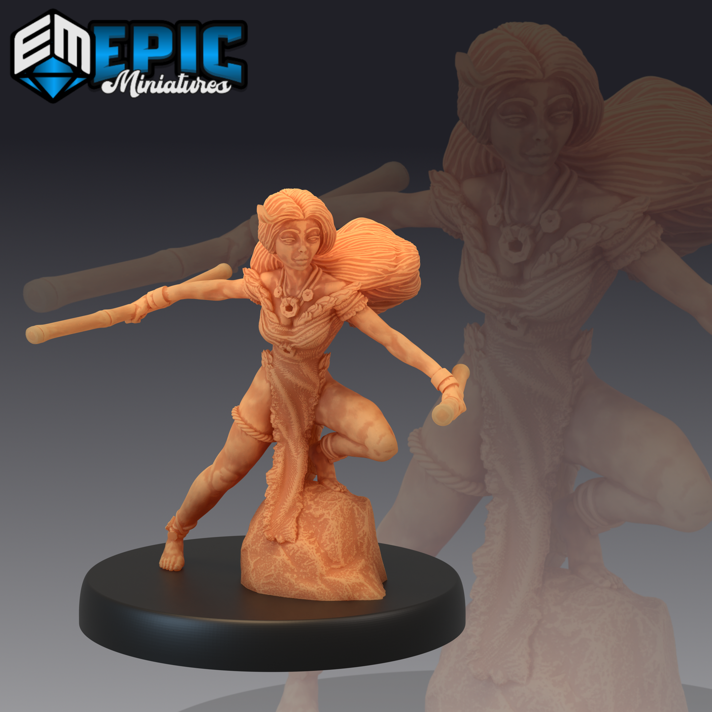 Wilding Princess 1 Miniature | Ideal For Wargaming & Rpgs - Tabletop RPG & D&D miniature. Perfect for wargaming & collectors.