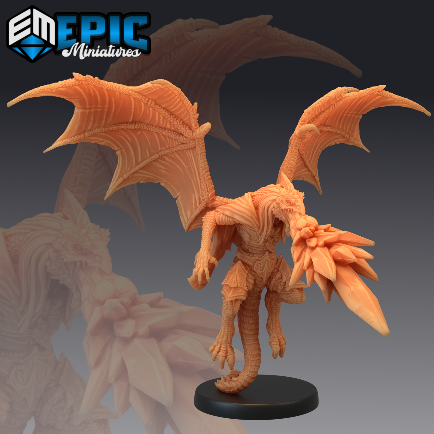 Draconic Demon 3 Miniature | Ideal For Wargaming & Rpgs - Tabletop RPG & D&D miniature. Perfect for wargaming & collectors.
