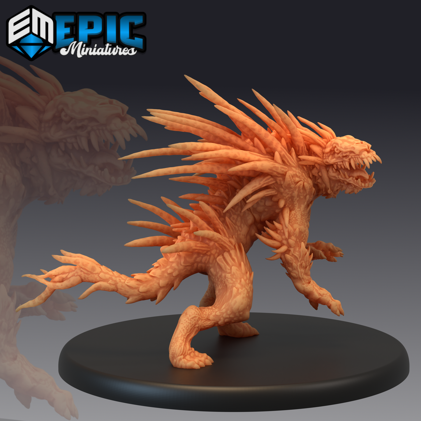 Barghest Monster Miniature | Premium Quality 3D Printed - Tabletop RPG & D&D miniature. Perfect for wargaming & collectors.