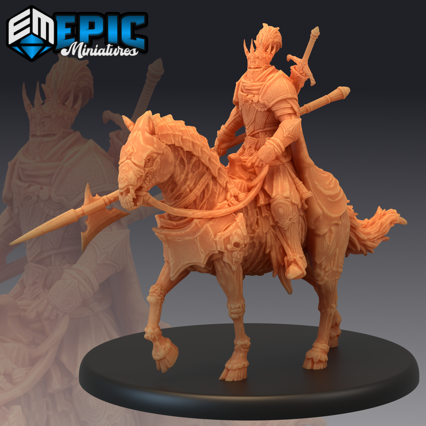 Death Knight 1 Miniature | Epic Addition To Any Game - Tabletop RPG & D&D miniature. Perfect for wargaming & collectors.