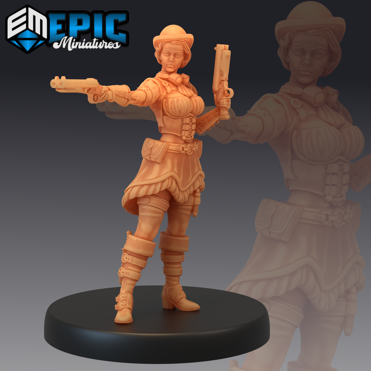 Gunner Dorothy 1 Miniature | For D&D, Pathfinder & More - Tabletop RPG & D&D miniature. Perfect for wargaming & collectors.