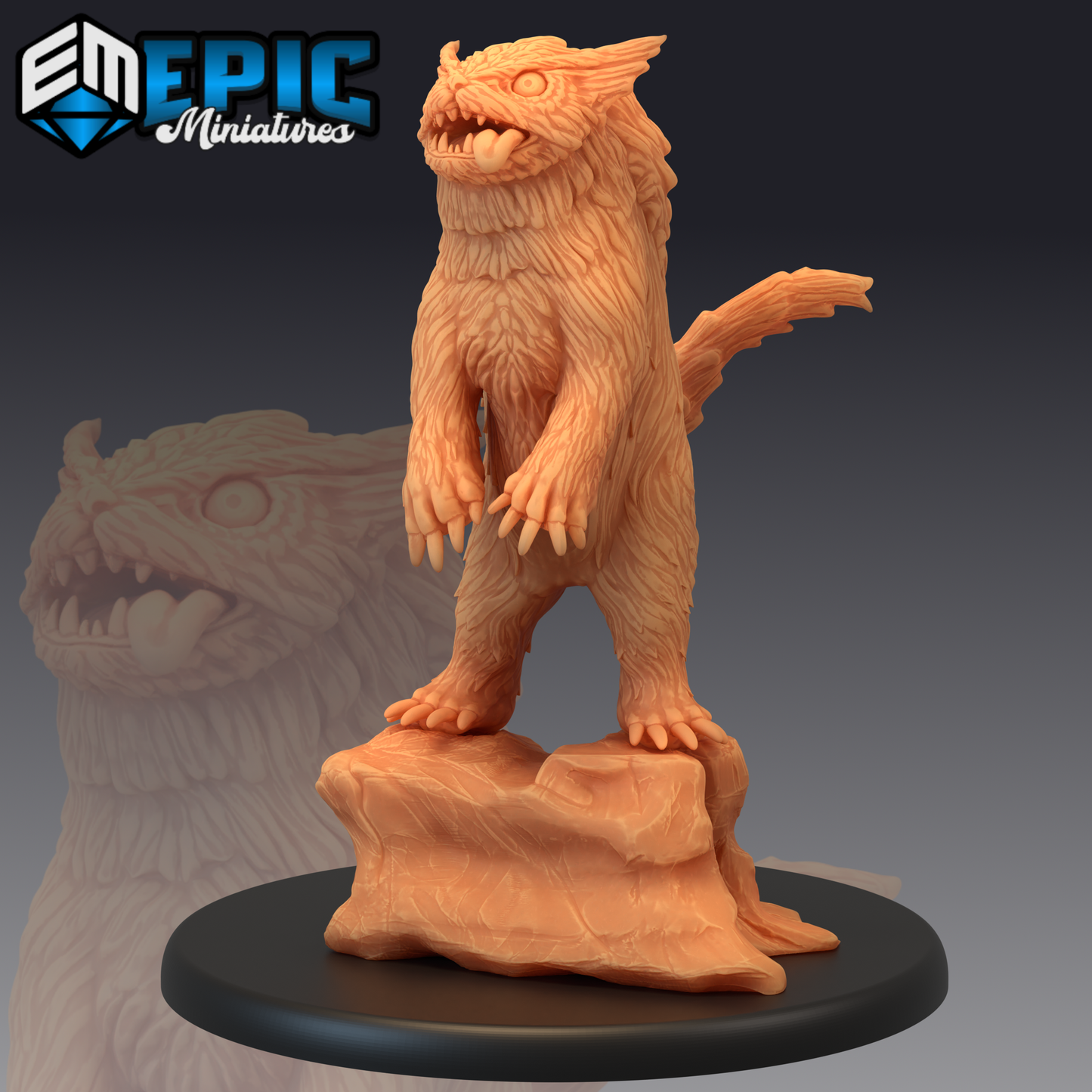 The Owlcat 1 Miniature | Premium Quality 3D Printed - Tabletop RPG & D&D miniature. Perfect for wargaming & collectors.