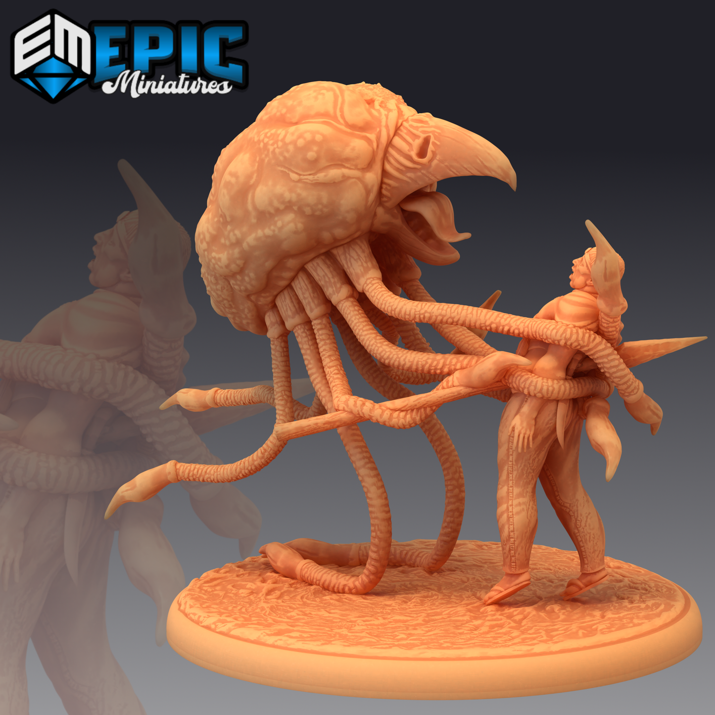 Grell Monster 1 Miniature | Great For Fantasy Rpgs - Tabletop RPG & D&D miniature. Perfect for wargaming & collectors.