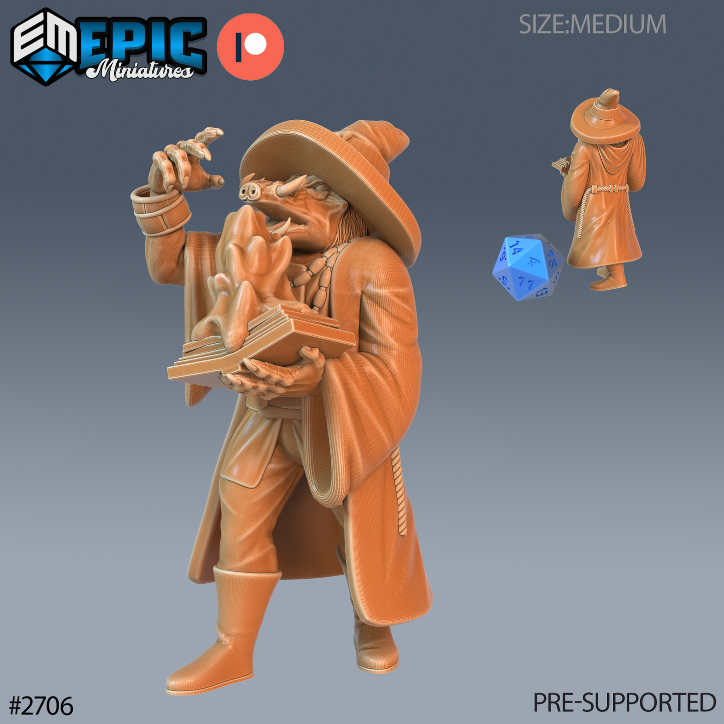 Wart Hog 2 Miniature | Great For Fantasy Rpgs - Tabletop RPG & D&D miniature. Perfect for wargaming & collectors.