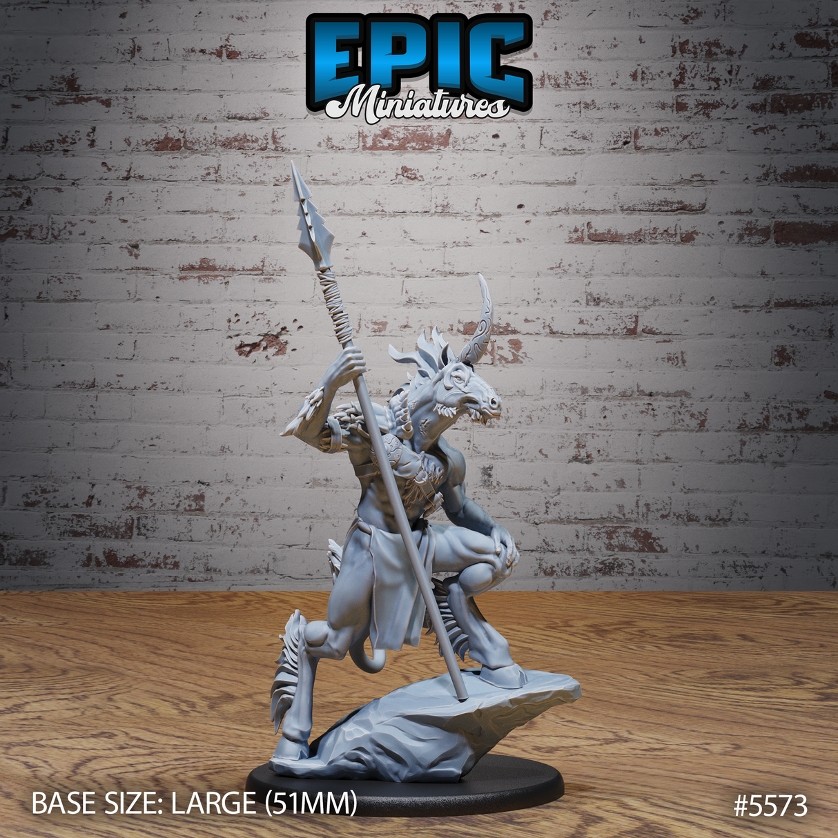 Unicorn Folk Warrior Miniature