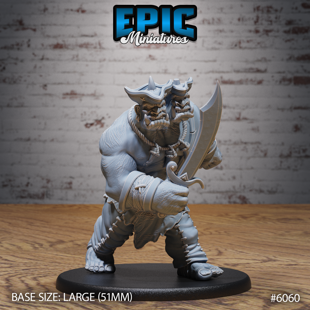 Ettin Pirate Miniature