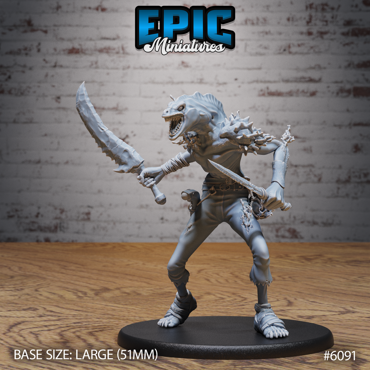 Eel Folk Pirate Miniature