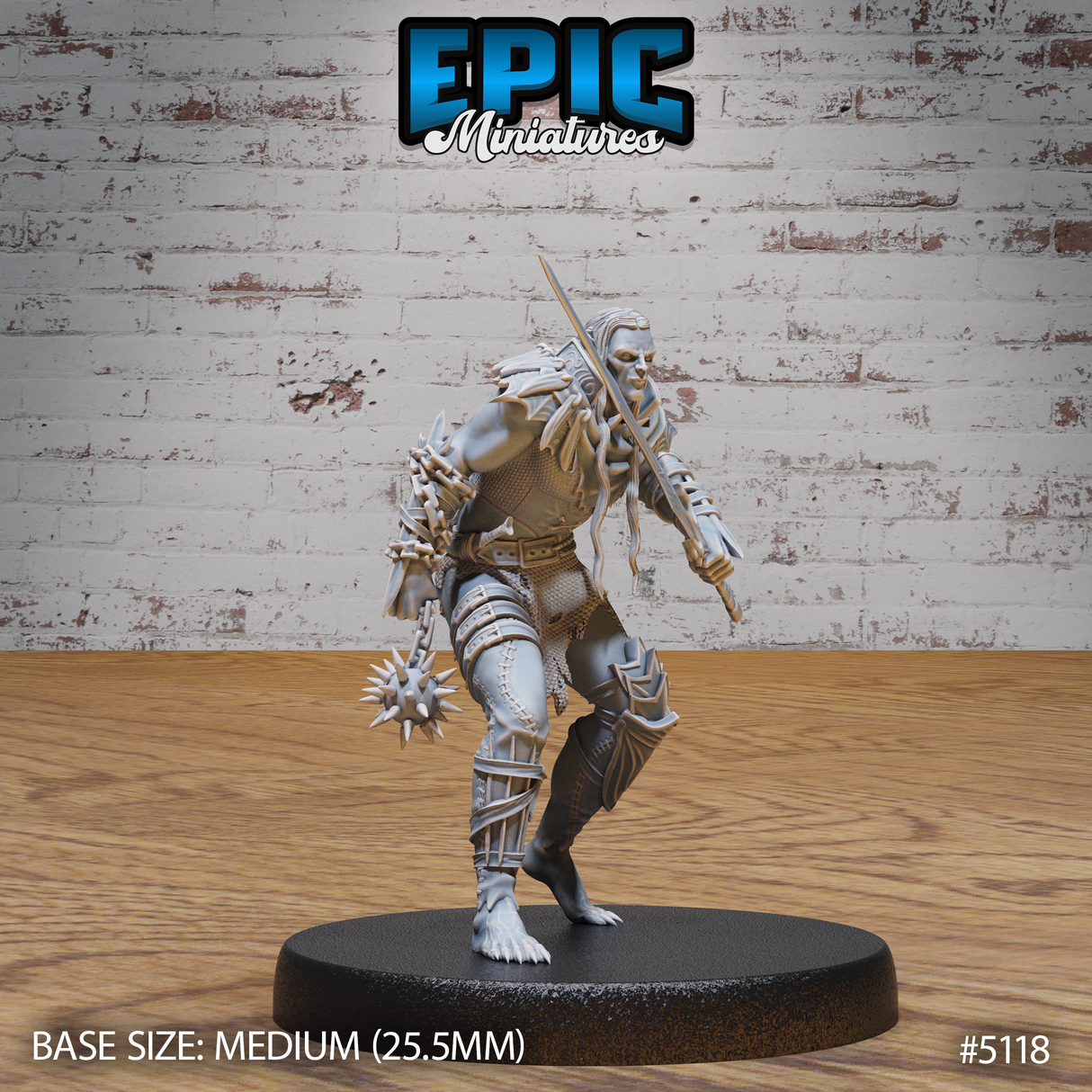 Half Drow Slave Master Miniature