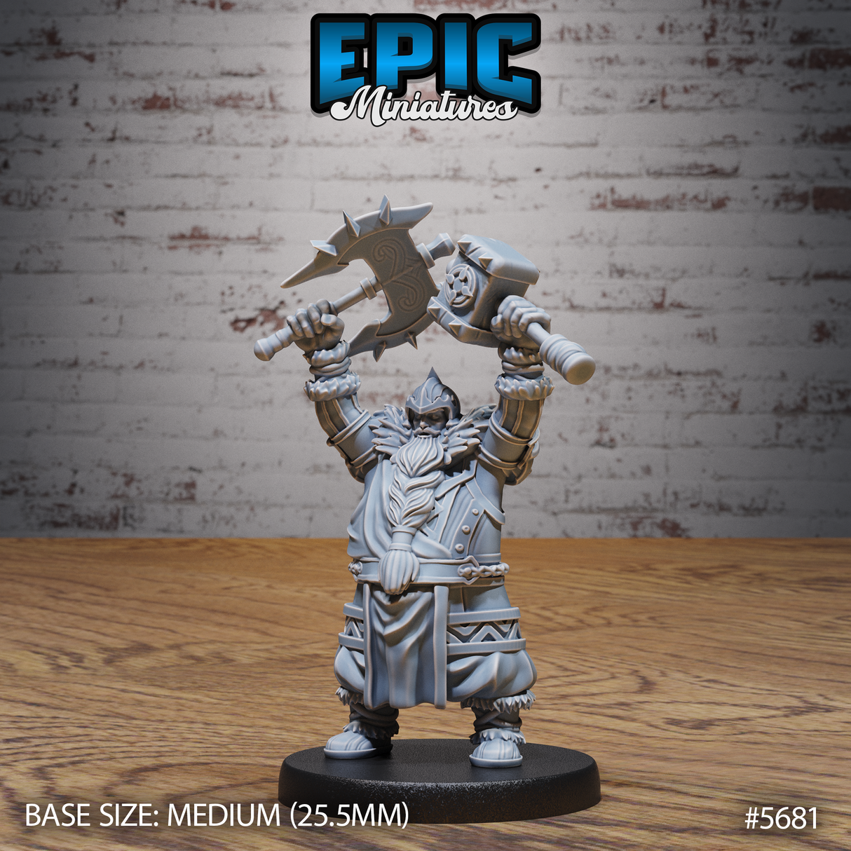 Dwarf Fighter Miniature