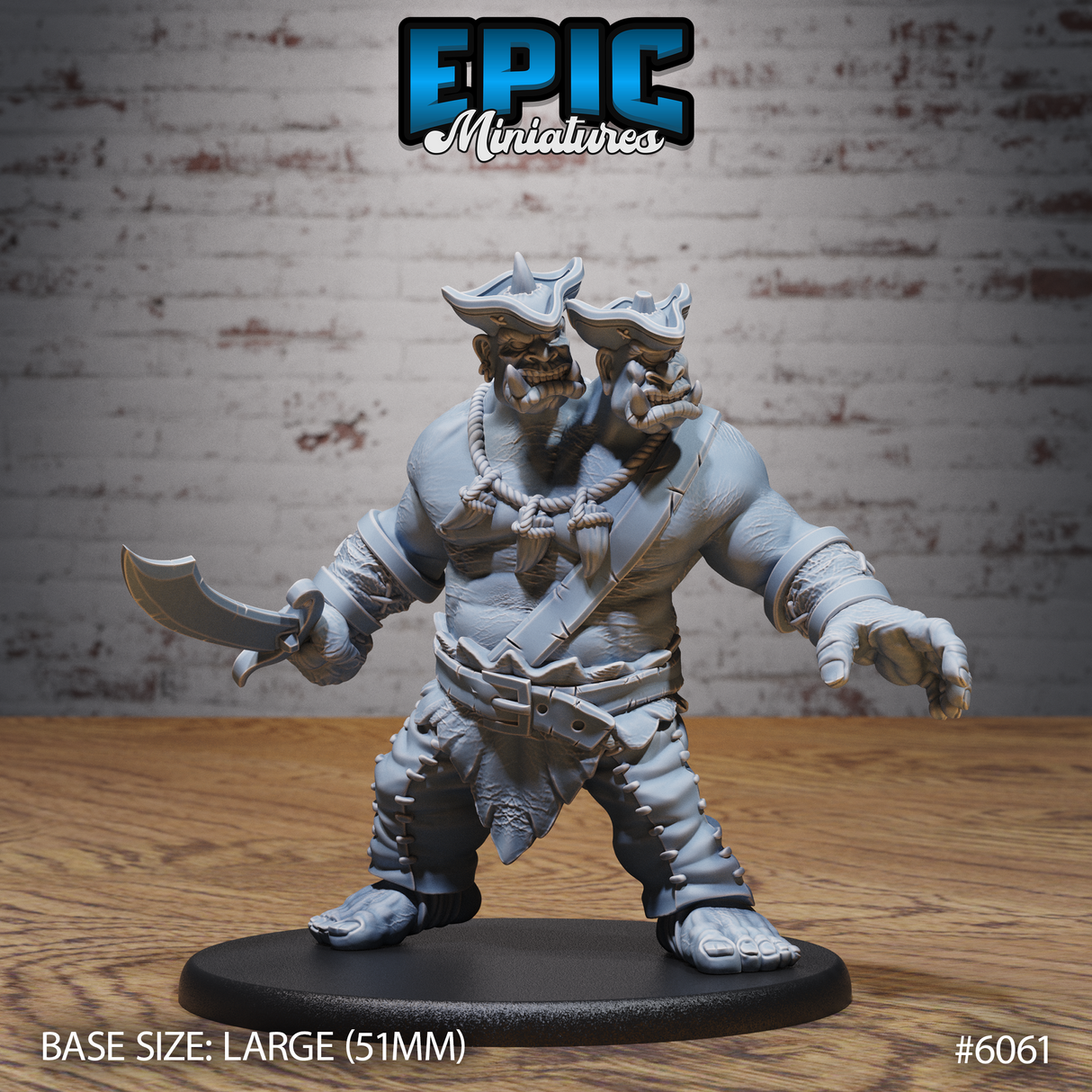 Ettin Pirate Miniature