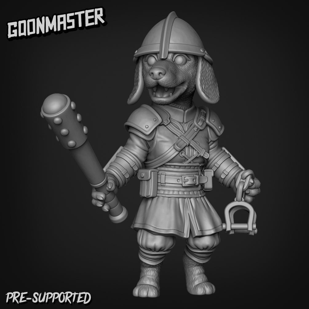 Dog-Folk Fighter 2 Miniature | Bring Your Adventures To Life - Tabletop RPG & D&D miniature. Perfect for wargaming & collecto