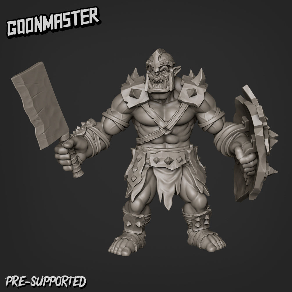 Orc Fighter 2 Miniature | For D&D, Pathfinder & More - Tabletop RPG & D&D miniature. Perfect for wargaming & collectors.