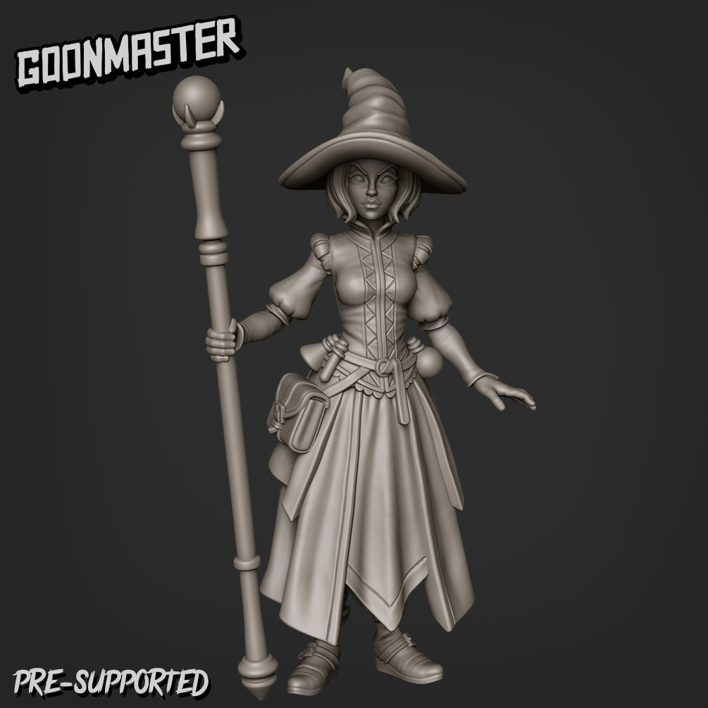 Female Sourcer 1 Miniature | Perfect For Tabletop Gaming - Tabletop RPG & D&D miniature. Perfect for wargaming & collectors.