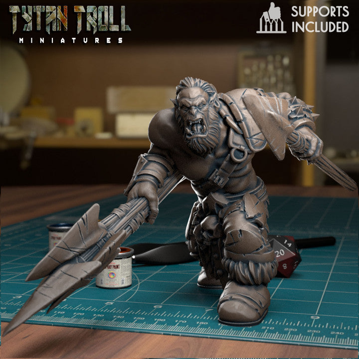 Orc Raiders 2 Miniature | A Must-Have For Miniature Collectors - Tabletop RPG & D&D miniature. Perfect for wargaming & collec