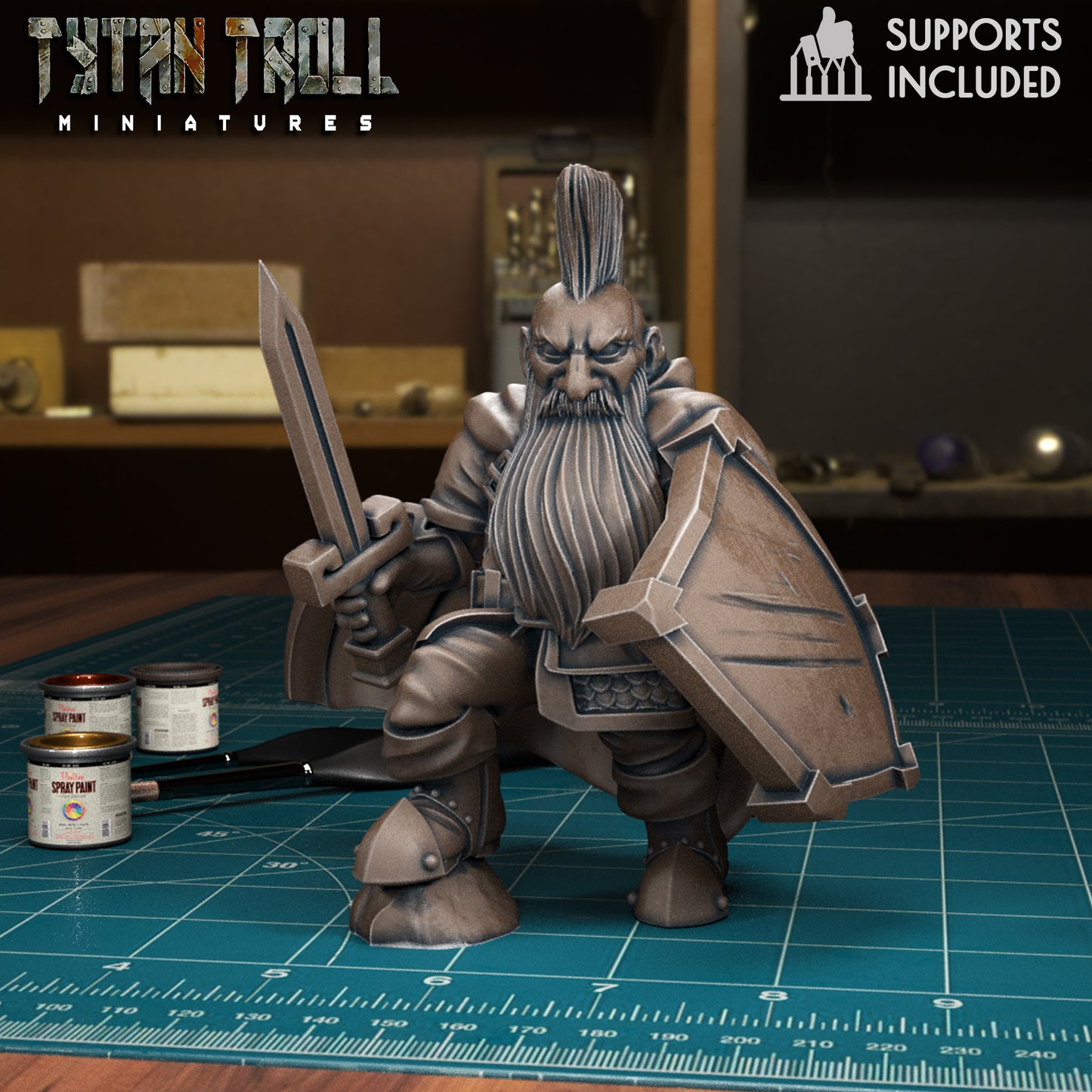Dwarf Bundle 2 Miniature | Enhance Your Tabletop Battles - Tabletop RPG & D&D miniature. Perfect for wargaming & collectors.