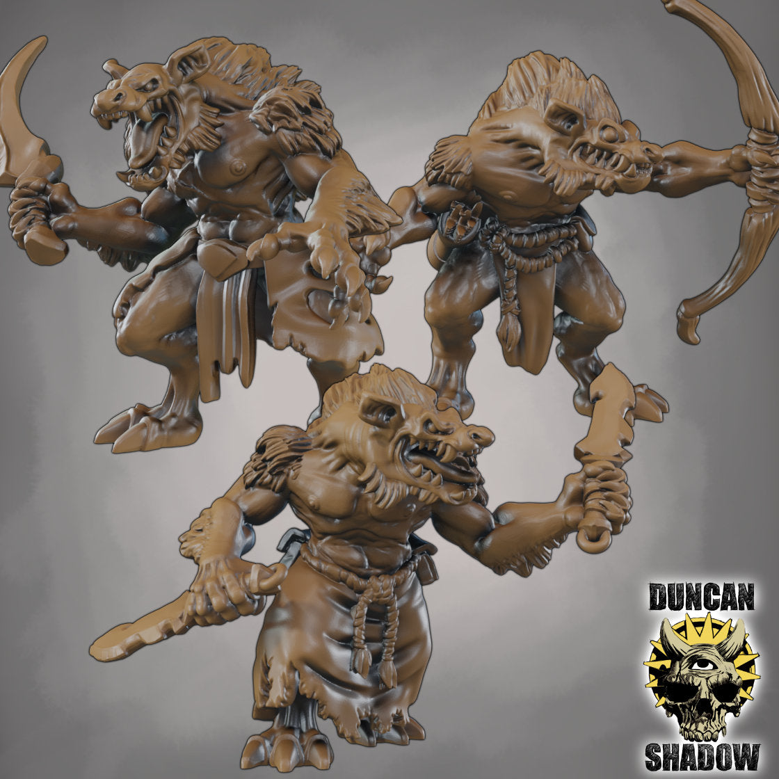 Were Jackals with Weapons Miniature