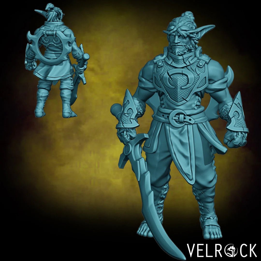 Desert Adventure Party Miniature | B - Tabletop RPG & D&D miniature. Perfect for wargaming & collectors