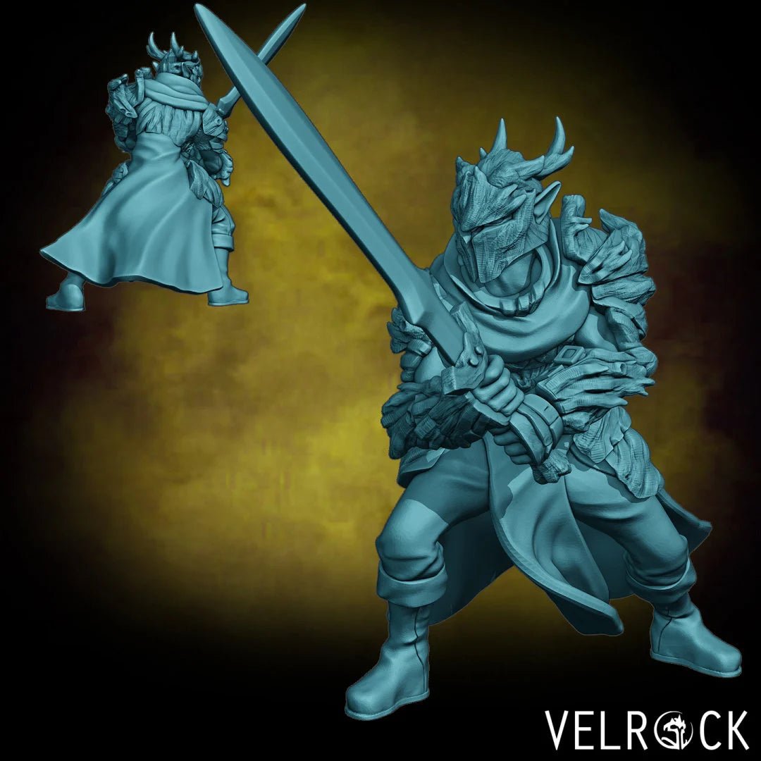 Desert Adventure Party Miniature | E - Tabletop RPG & D&D miniature. Perfect for wargaming & collectors