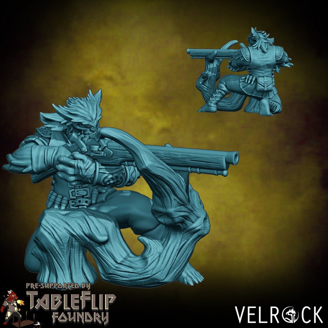 Forest Adventure party Miniature | B - Tabletop RPG & D&D miniature. Perfect for wargaming & collectors