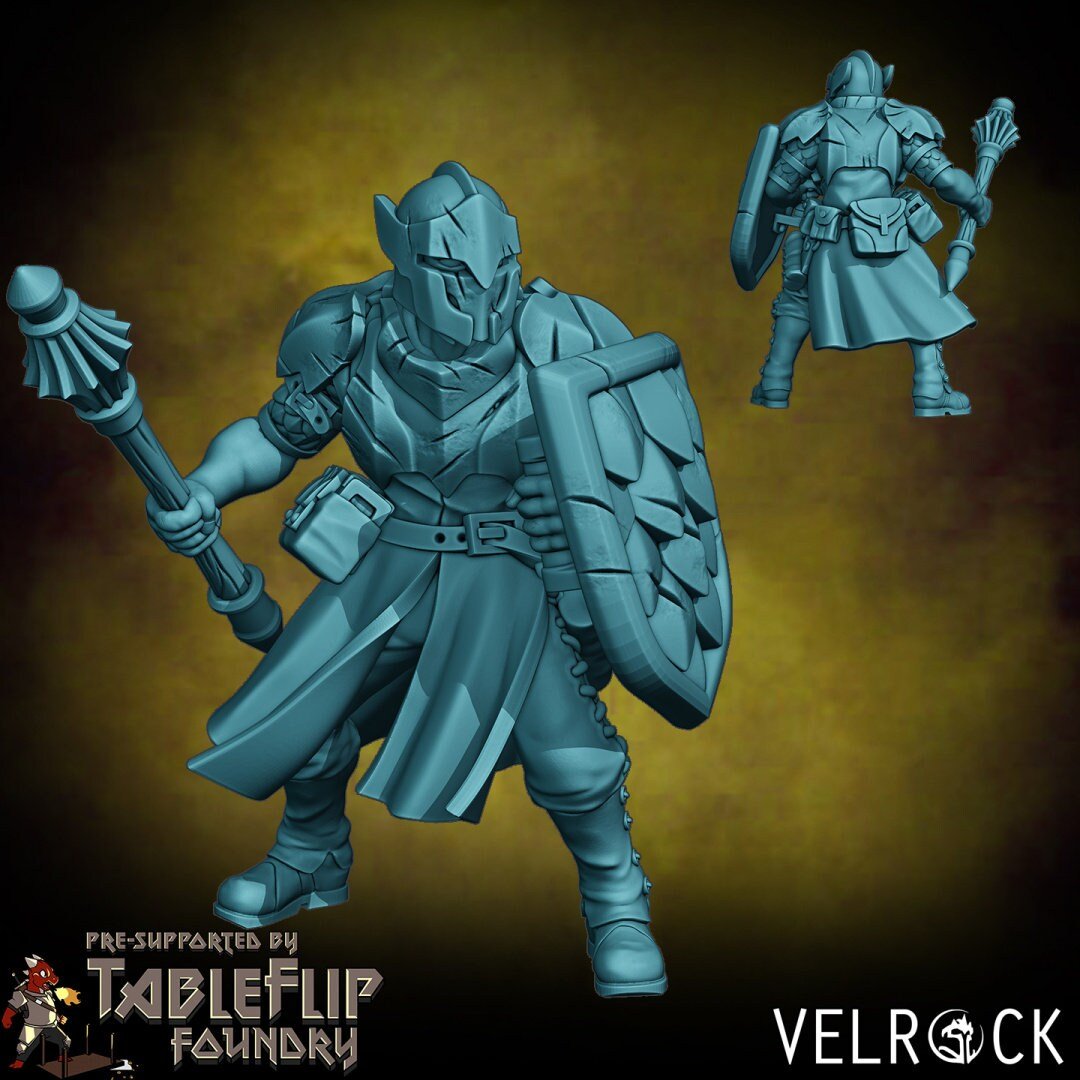 Forest Adventure party Miniature | C - Tabletop RPG & D&D miniature. Perfect for wargaming & collectors