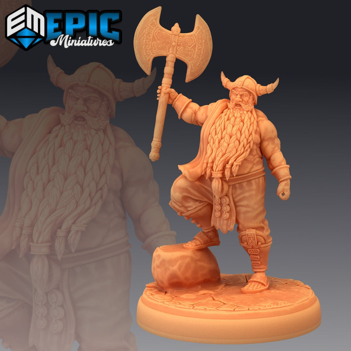 Adventurer Dwarf | 1381 Dwarf - Tabletop RPG & D&D miniature. Perfect for wargaming & collectors