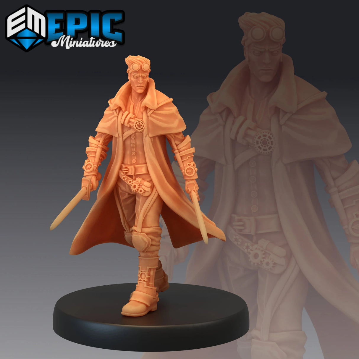 Adventurer Isaac Miniature | C - Tabletop RPG & D&D miniature. Perfect for wargaming & collectors