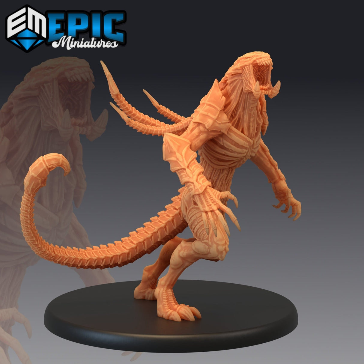 Alien Beast Miniature | A - Tabletop RPG & D&D miniature. Perfect for wargaming & collectors