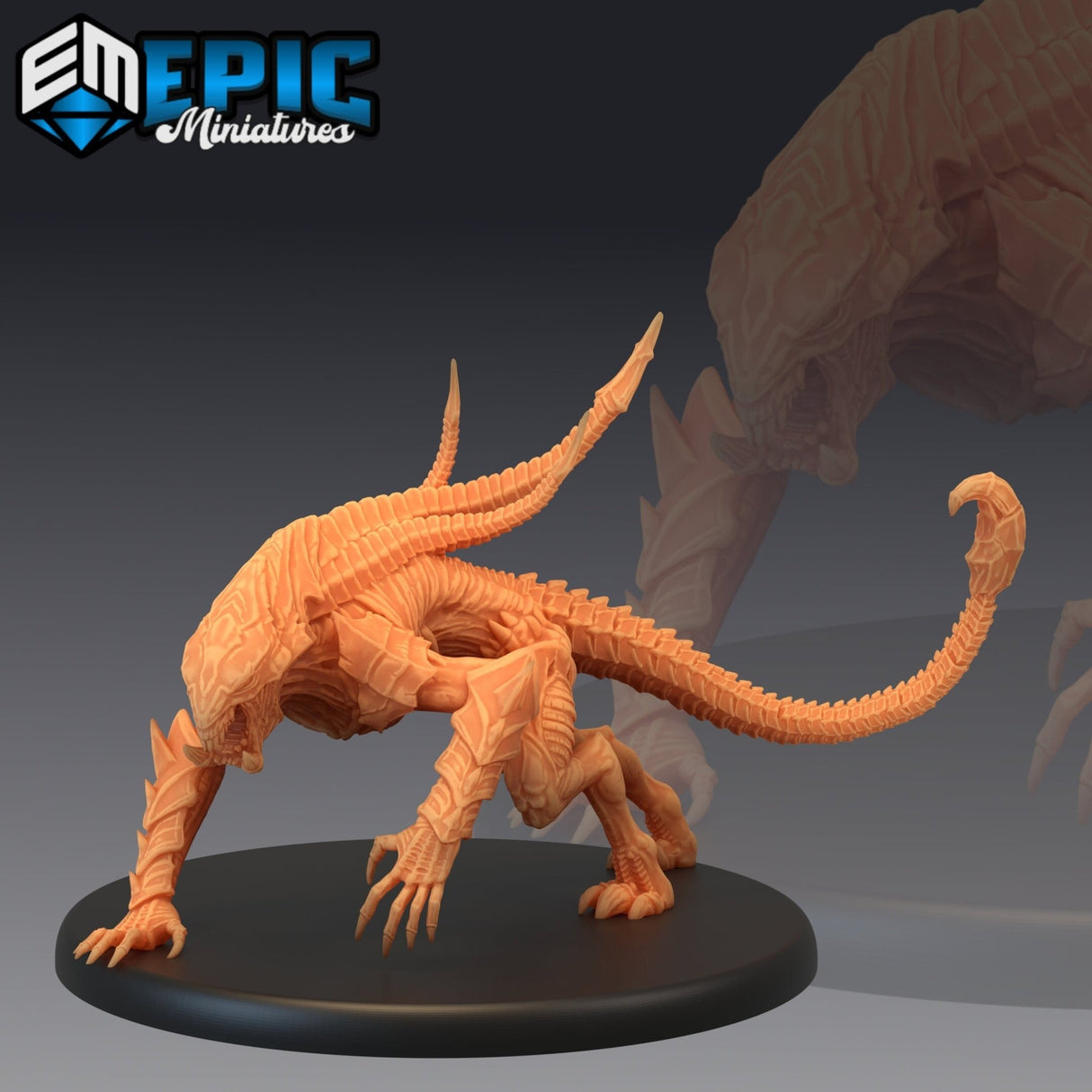 Alien Beast Miniature | B - Tabletop RPG & D&D miniature. Perfect for wargaming & collectors