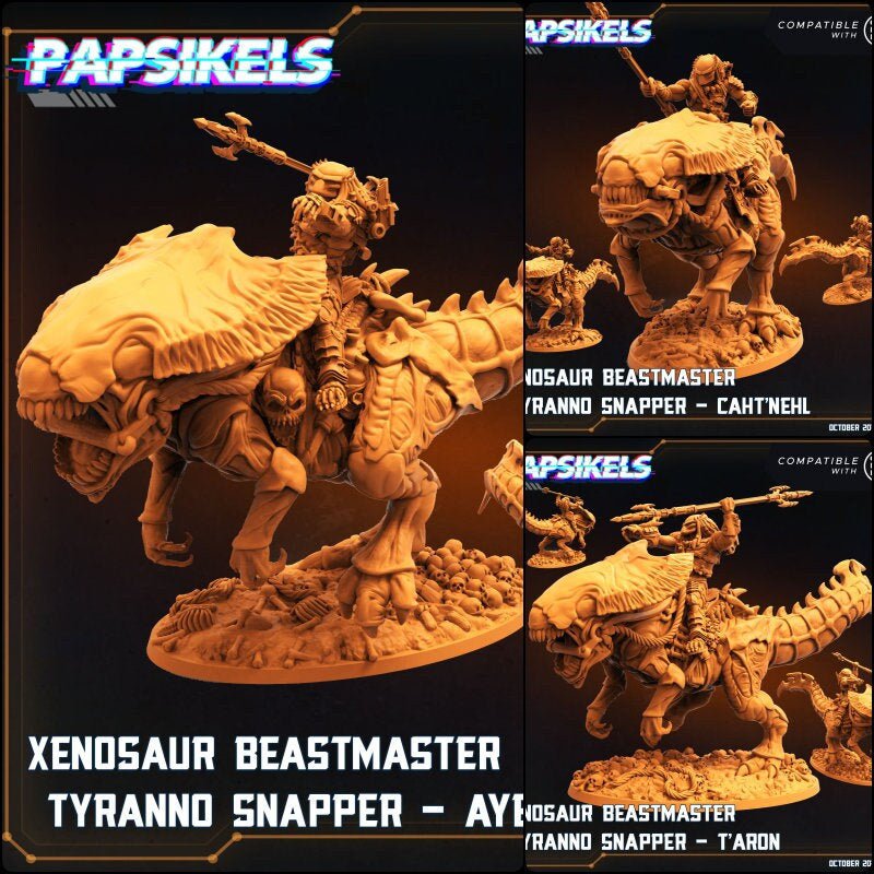 Alien Beastmaster Miniature | Full Set All Models - Tabletop RPG & D&D miniature. Perfect for wargaming & collectors