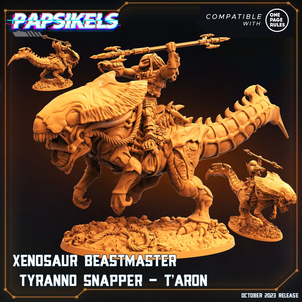 Alien Beastmaster Miniature | Taron - Tabletop RPG & D&D miniature. Perfect for wargaming & collectors