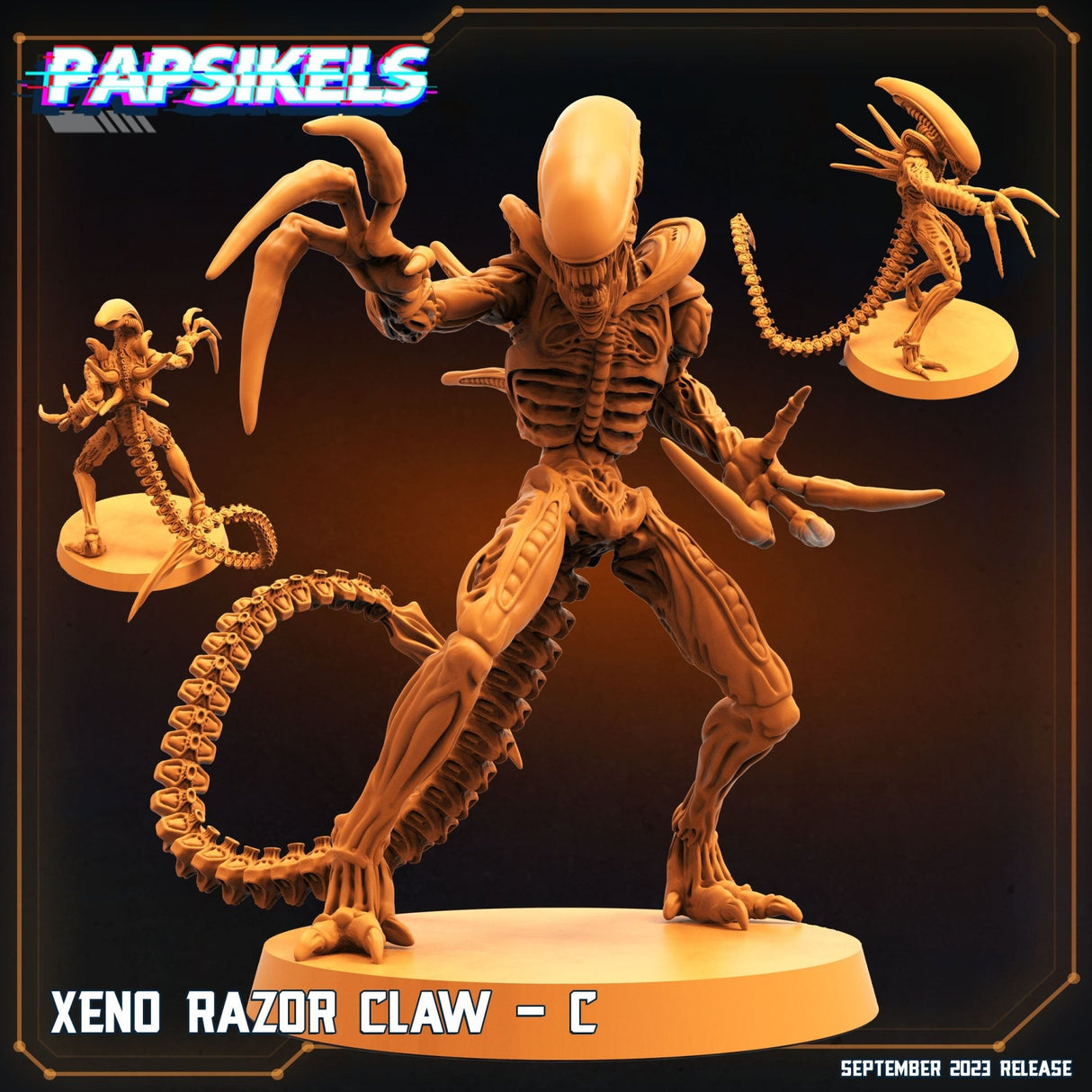 Alien Razor Claw Miniature | Razor Claw C - Tabletop RPG & D&D miniature. Perfect for wargaming & collectors