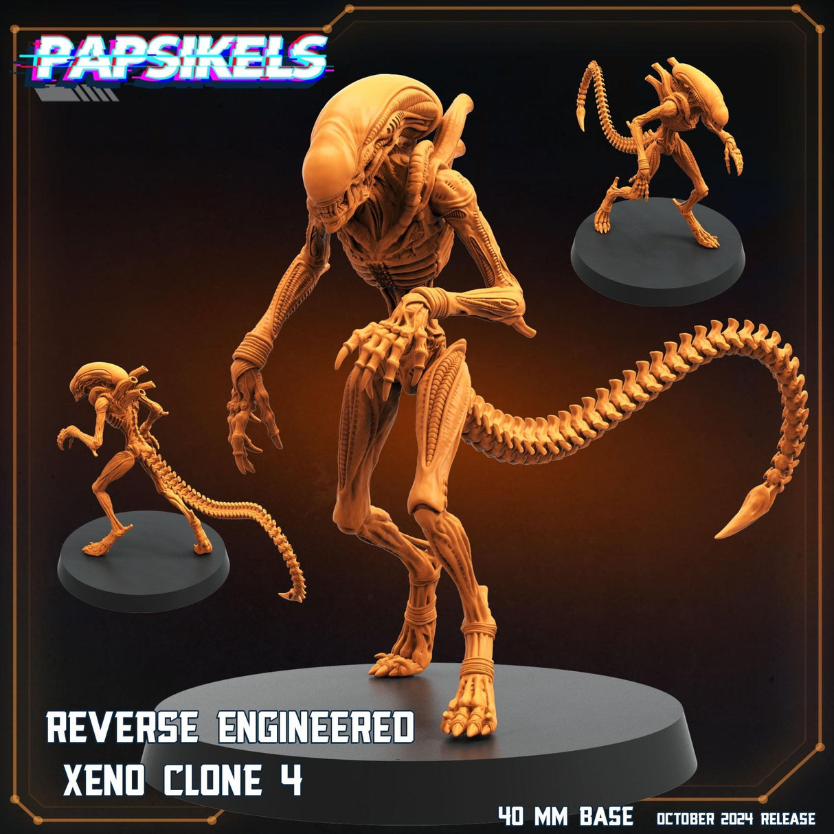 Alien Romus Reverse Engineered Miniature | Alien Clone 4 - Tabletop RPG & D&D miniature. Perfect for wargaming & collectors