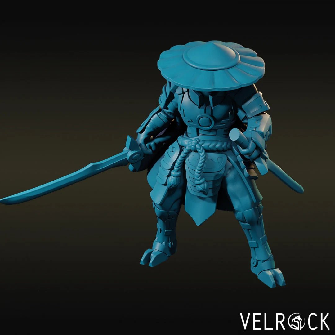 Alien Samurai Miniature | D - Tabletop RPG & D&D miniature. Perfect for wargaming & collectors
