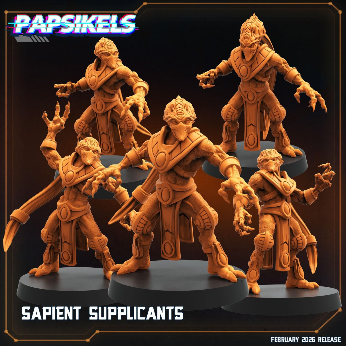 Alien Sapient Supplicant | A - Tabletop RPG & D&D miniature. Perfect for wargaming & collectors