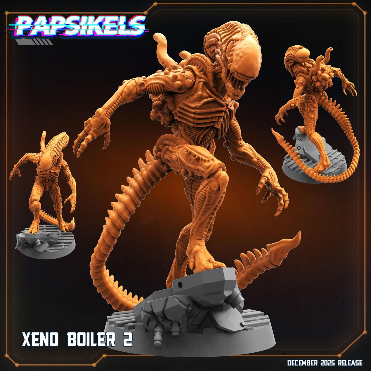 Alien Xeno set | B - Tabletop RPG & D&D miniature. Perfect for wargaming & collectors