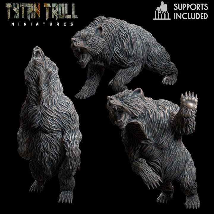 Animal Miniature | Full Set All Models - Tabletop RPG & D&D miniature. Perfect for wargaming & collectors